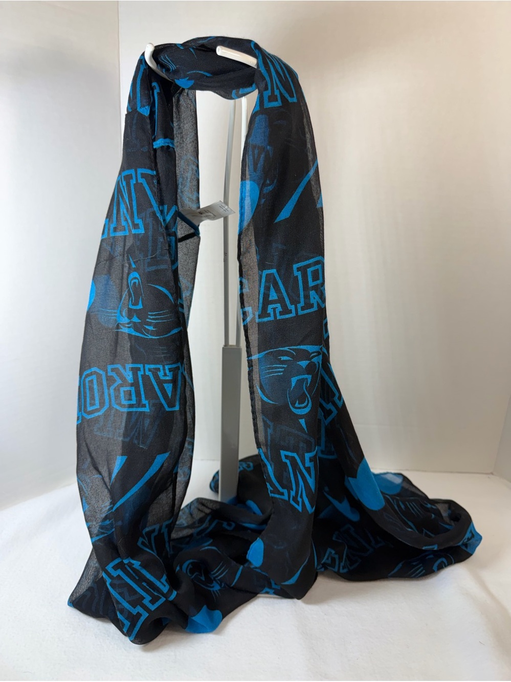 Carolina Panthers Blue/ Black Sheer Infinity Scarf Forever Collectibles